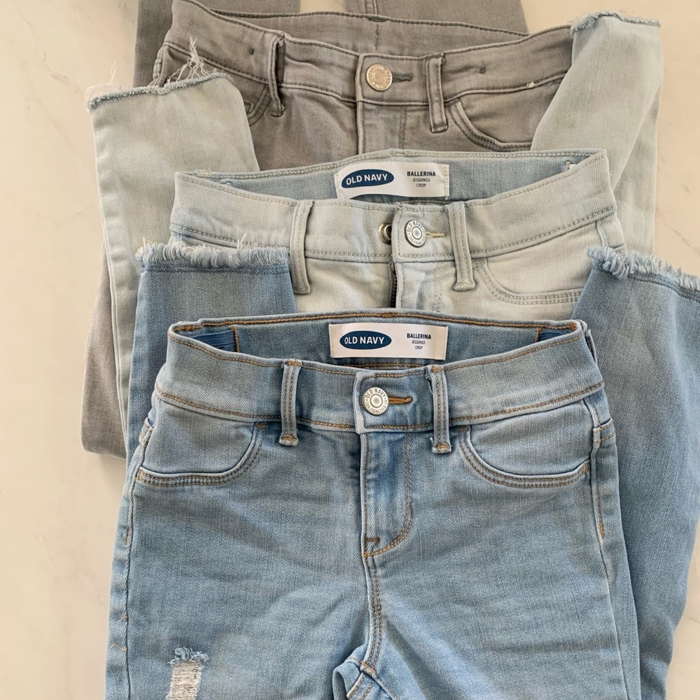 Old Navy and H&M girls jeans